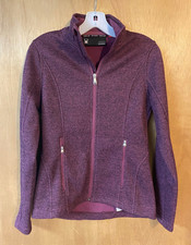 SPYDER Endure Full Zip Sweater Jacket Women's Purple Fleece Lined - Size S