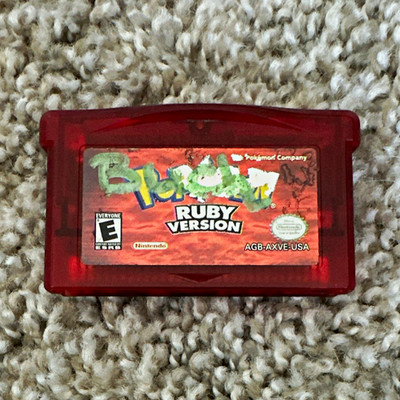 Nintendo Pokémon Ruby Version Authentic GBA RPG E-Everyone NTSC-U/C 2003