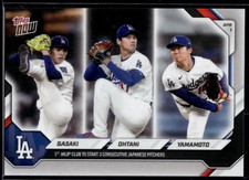 2026 Topps Now Roki Saski, Shohei Ohtani, Yoshiinobu Yamamoto #42 LA Dodgers