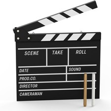 Movie Film Clapboard Hollywood Wooden-Clapper Board Directors Photography Stu...
