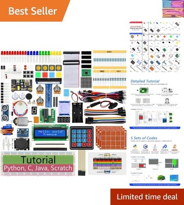 Ultimate Starter Kit for Raspberry Pi 5 4 B 3 B+ 400 Zero 2 W, 962-Page Detai...