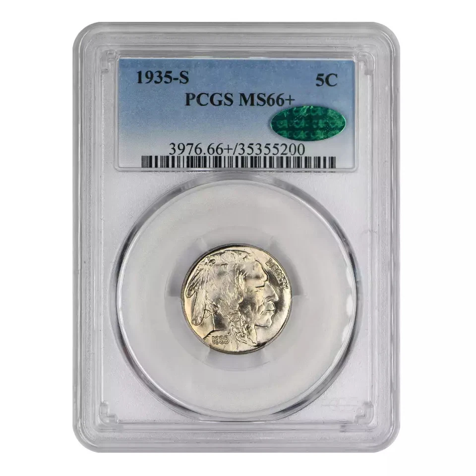 1935-S Buffalo Nickel PCGS MS-66+ CAC - Image 3 of 4