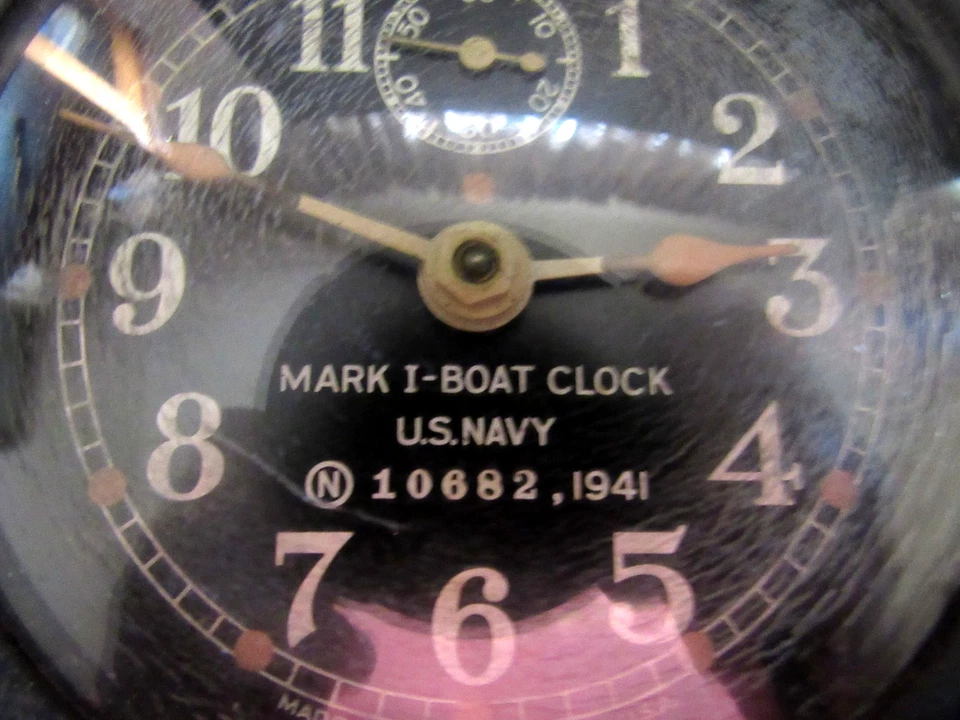 Seth Thomas WWII Mark I Ships Deck Clock U.S. Navy Military 1941 Bakelite READ - Image 3 of 4