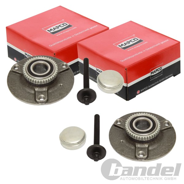 2X Mapco RADLAGER-SATZ Vorne Passend FüR Smart Cabrio CITY-COUPE Crossblade Fort-image