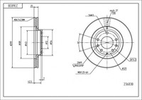 2X Hart 236 838 Bremsscheibe FüR Mazda