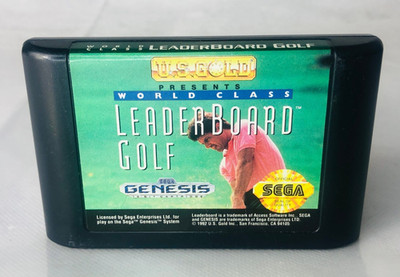 Videospiel Weltklasse Bestenliste Golf Cart nur Sega Mega Drive