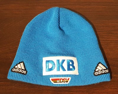 DSV Adidas Mütze DKB Skimütze Gr. M Beanie Wintermütze Strickmütze Blau Blue