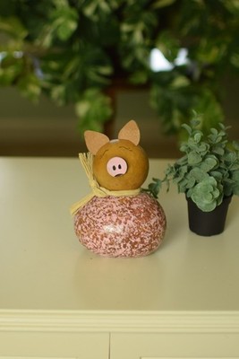 Meadowbrooke Gourds Hand Painted Penelope Pig - Retired Design