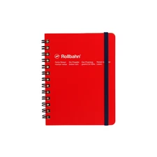 Delfonics Rollbahn Spiral Classic Notebooks: 4-1/2 in. x 5-1/2 in. (Red) *pocket