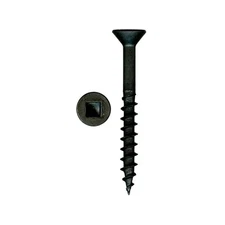 Highpoint 8 x 2  XT Square Drive WW Screws Flat Head Black Oxide 100 pc
