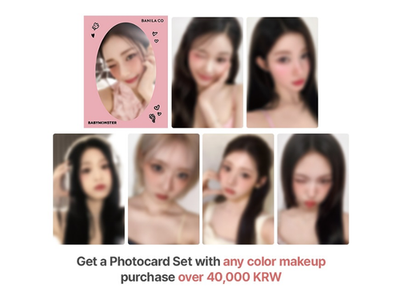 BABYMONSTER X BANILA CO PHOTOCARDS PROMOTION OFFICIAL - PTC POCA