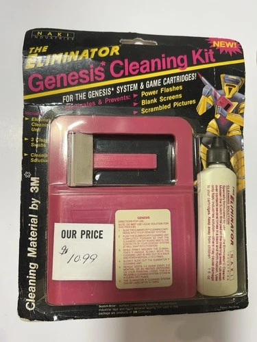 VTG NAKI ELIMINATOR SEGA GENESIS CLEANING KIT NOS 90S RETRO CARTRIDGE CLEANER