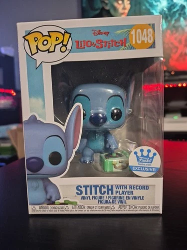 Funko Pop! Lilo & Stitch: Stitch W/ Record Player #1048 Funko Shop Exclusive