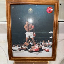 Muhammad Ali Iconic  standing over Sonny Liston 11“ X 9”H Limited Edition🥊💥