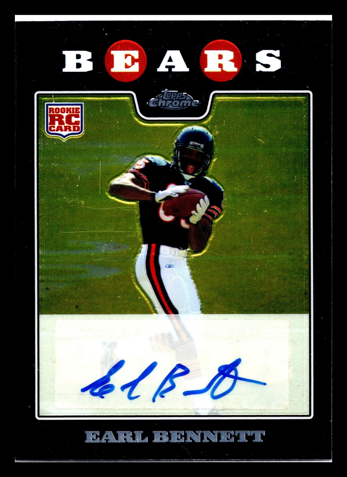 Earl Bennett Topps Chrome #TC210 Autograph