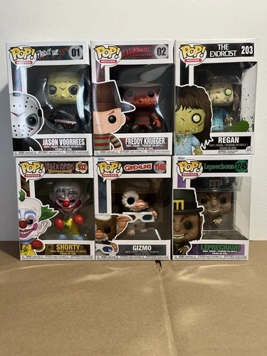 Funko Pop! Movies Vinyl Figure Lot Of 6 Horror Icons Brand New Jason Freddy Etc.