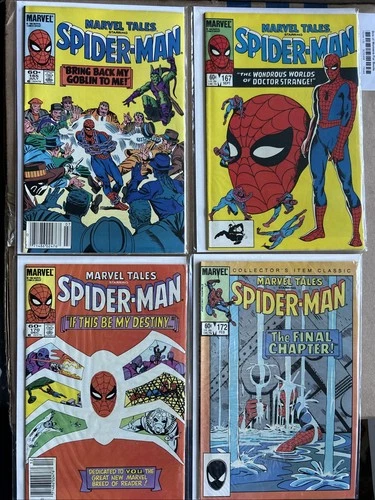 Lot Of 4 MARVEL TALES 165 167 170 172 (1984) Spider-Man 1st Gwen Stacy Newsstand