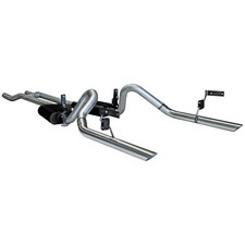 Flowmaster Header-Back Exhaust Kit 2.5" With Stainless Steel Tips For Long Tu...