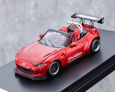 SW 1:64 Scale Red Miata MX5 Pandem Convertible Sport Diecast