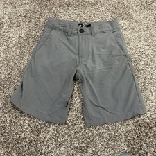 Hurley Boys Hybrid Shorts Size 10 Gray H2O-DRI Performance Casual Walk Shorts