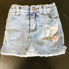 Vintage Levi Strauss RARE Baby Girl denim Skort Size 12 mos skirt shorts