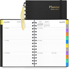 Daily Planner 2026-2027, 18-Month Weekly and Monthly Calendar Planner, July