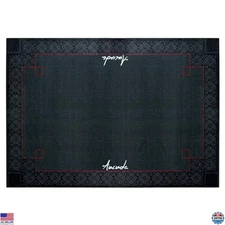 Aucuda 4x6ft Medal Drum Rug - Non-Slip Grip Mat for Soundproofing, Tightly Woven