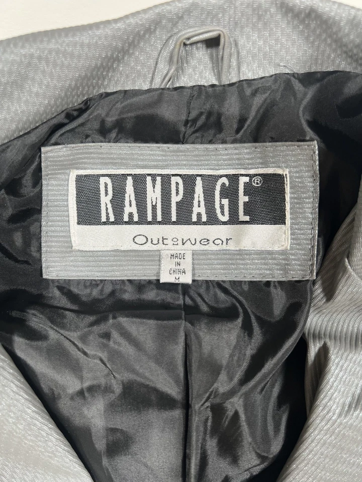 Rampage Jacket Womens Medium Zip Front 4 Pocket Button Detail Casual Outerwear - Image 3 of 4