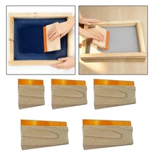 Screen Printing Squeegee Replaces Wooden Ink Scraper for Manual DIY Printing