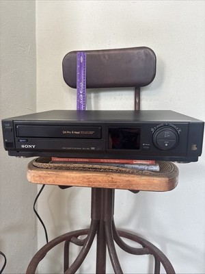 Sony SLV-400 DA Pro 4-Head Hi-Fi VCR Video Cassette Player Recorder | tested