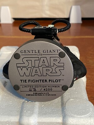 Gentle Giant Star Wars Tie Fighter Pilot Black 3 Variant Mini Bust