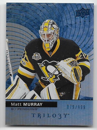 17/18 UPPER DECK TRILOGY RAINBOW BLUE PARALLEL /999 (#1-50) U-Pick From List - Picture 44 of 46