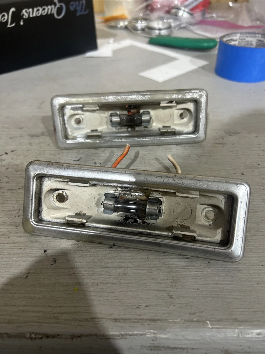 Pair Of Side Marker Bezels For 1968-1969 Oldsmobile Cutlass & 442