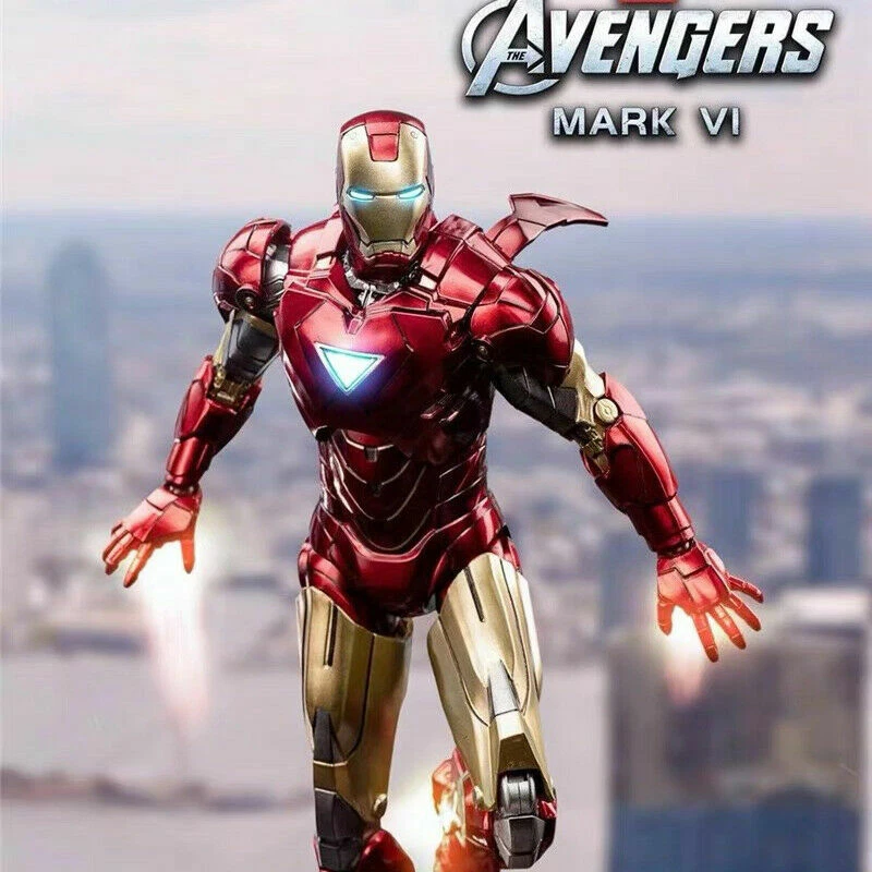 Экшн-фигурка ZD Toys Iron Man 2 MK6 Mark VI игрушка коллекция 7 дюймов Marvel MCU новая - Изображение 2 из 4