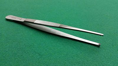 6 EA PREMIUM GRADE THUMB TISSUE FORCEPS 1X2TEETH 5.5'' SURGICAL INSTRUMENTS