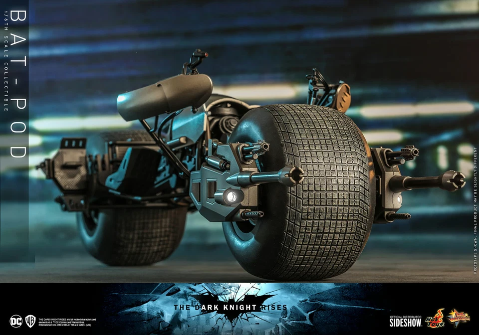 Hot Toys The Dark Knight: Bat-pod vehículo escala 1/6 para Batman HT MMS591 Foto 4 de 4