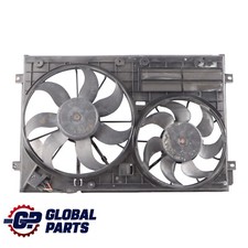 Skoda Octavia II Radiator Fan Cooling Coolant fan Unit Shroud Motor 1K0121205AD