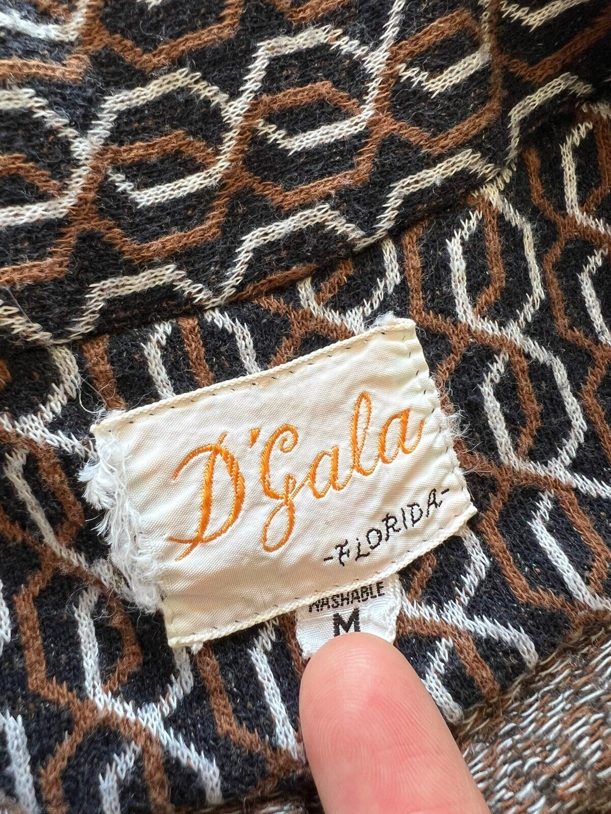 Vintage 60’s 70’s D’Gala Florida Button Down Shir… - image 4
