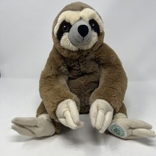 FAO Schwartz Sloth Brown 13 Inch Plush Stuffed Animal Toy