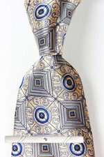 new Classic Floral Brown Gray JACQUARD WOVEN 100 Silk Men's Necktie Tie