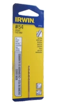 3 Pieces #54 .0550" 1.40MM Drill Bits by Irwin  #81154  NEW