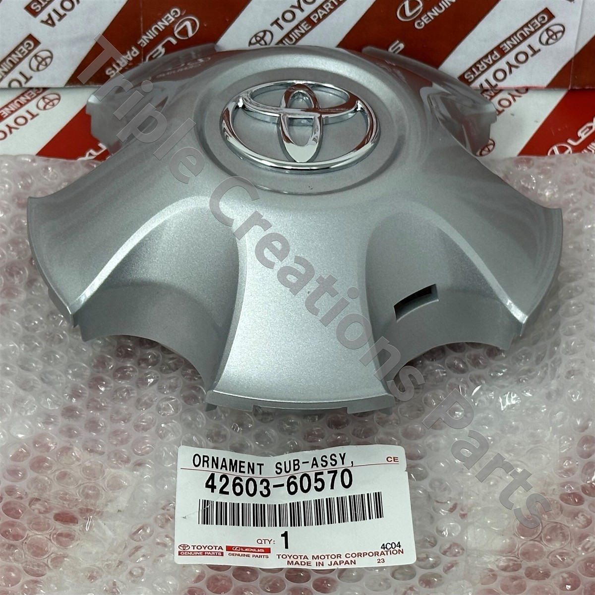 4260360570 GENUINE Toyota ORNAMENT SUB-ASSY, WHEEL HUB 42603