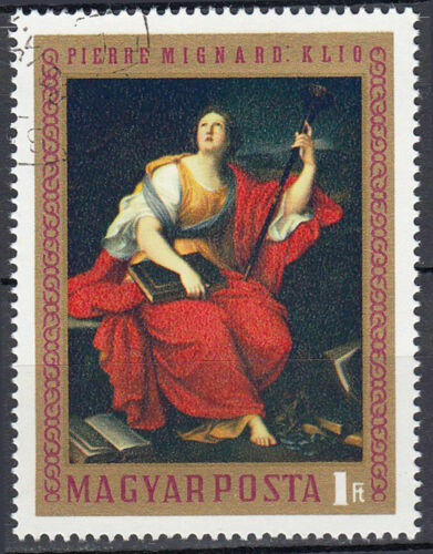 Ungheria timbrato Pierre Mignard pittore Francia dipinto arte barocca/2520 - Foto 1 di 1