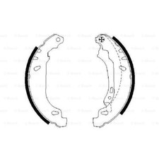 BOSCH Bremsbackensatz Bremsbacken hinten für Renault Clio II BB_ CB_ Dacia