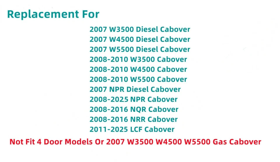 Back Glass Rear Window For Chevy & GMC LFC W3500 W4500 W5500 / Isuzu NPR NQR NRR — 第 2/4 张图片