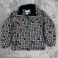 Columbia Omni Tech Ski Coat Jacket Girl's 14/16 Multi Color Powder Skirt