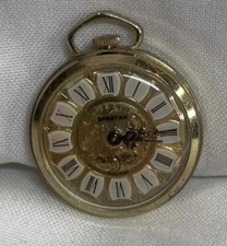Vintage Ladies Spartan Swiss Gold Tone Pendant Watch Antimagnetic Parts/Repair