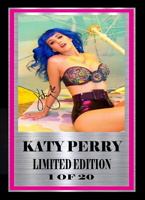 KATY PERRY   SIGNED FRAMED 43
