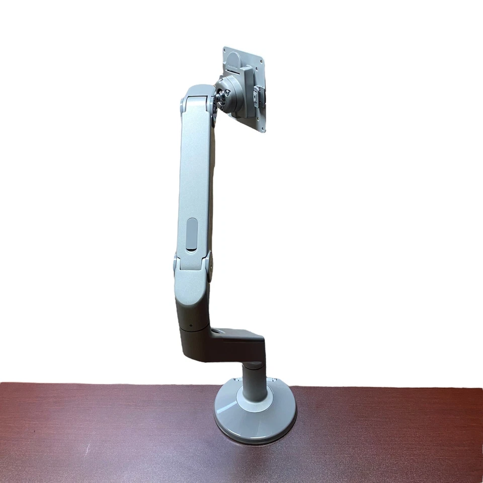 (2) HUMANSCALE M8 MONITOR ARMS DESK CLAMP MOUNT SILVER M8CS 8-40 LBS $1000+ MSRP - Image 4 of 4