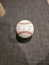 David Wright & Howard Johnson Signed Baseball Mets Signed Baseball